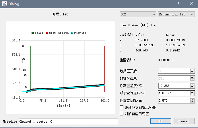 SoilFlux软件:数据拟合曲线可逐一查看,支持重新设置参数计算